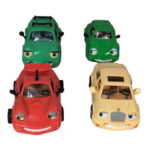 Vintage Chevron Toy Car Lot Of 4- 1990s Chevy Cars Tony, Leslie, Wendy,  Kelly - Picture 1 of 12